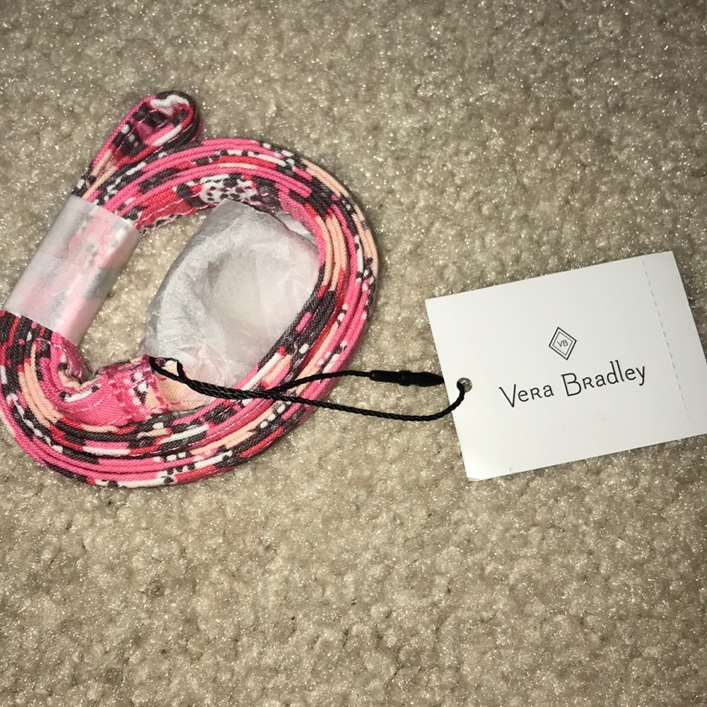 Vera Bradley lanyard in blush pink